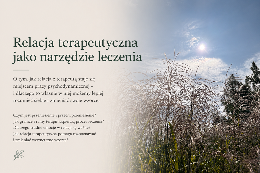 Relacja terapeutyczna jako narzędzie leczenia